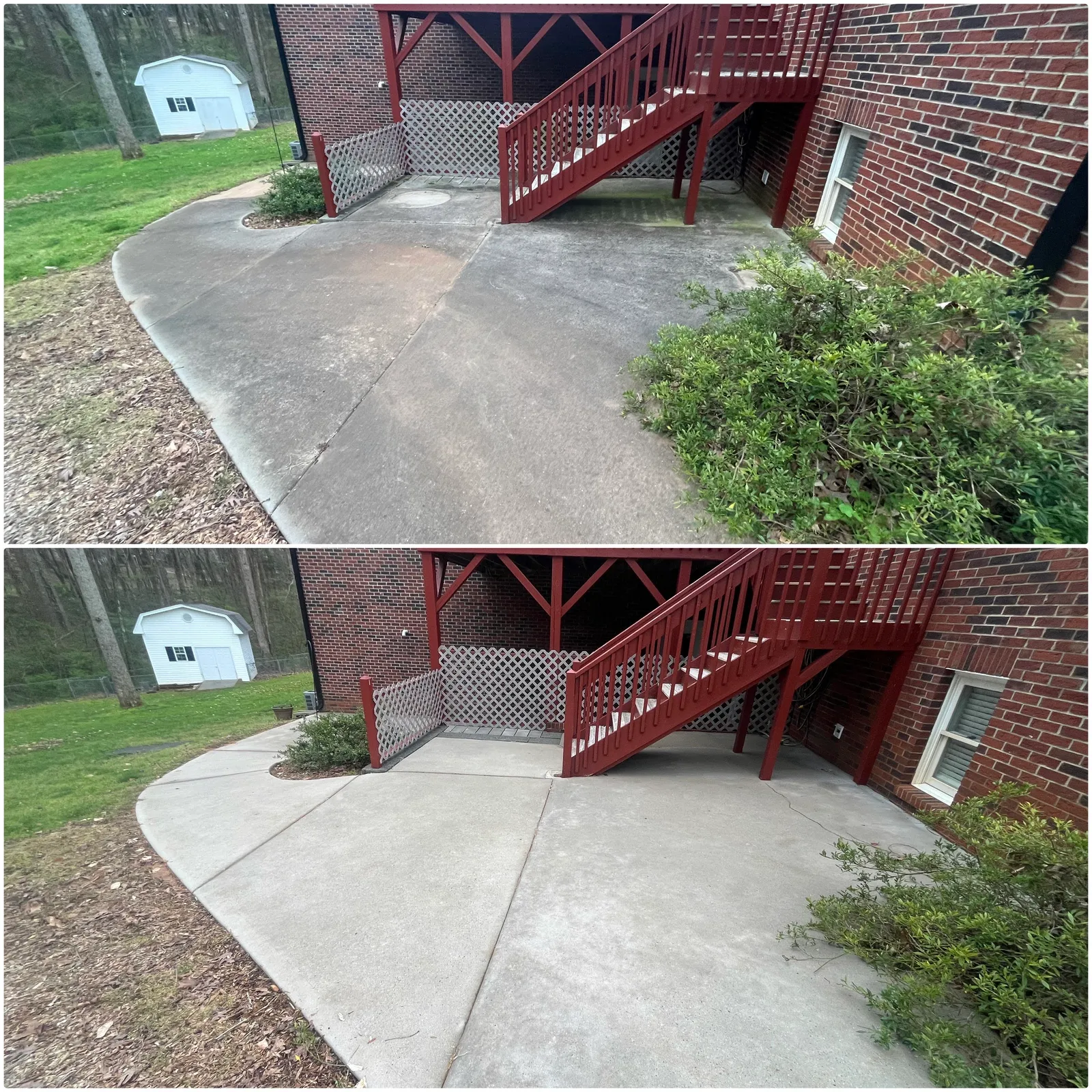 House Washing Before & After in Denver, NC & Lake Norman — Stand Out Exterior Cleaning