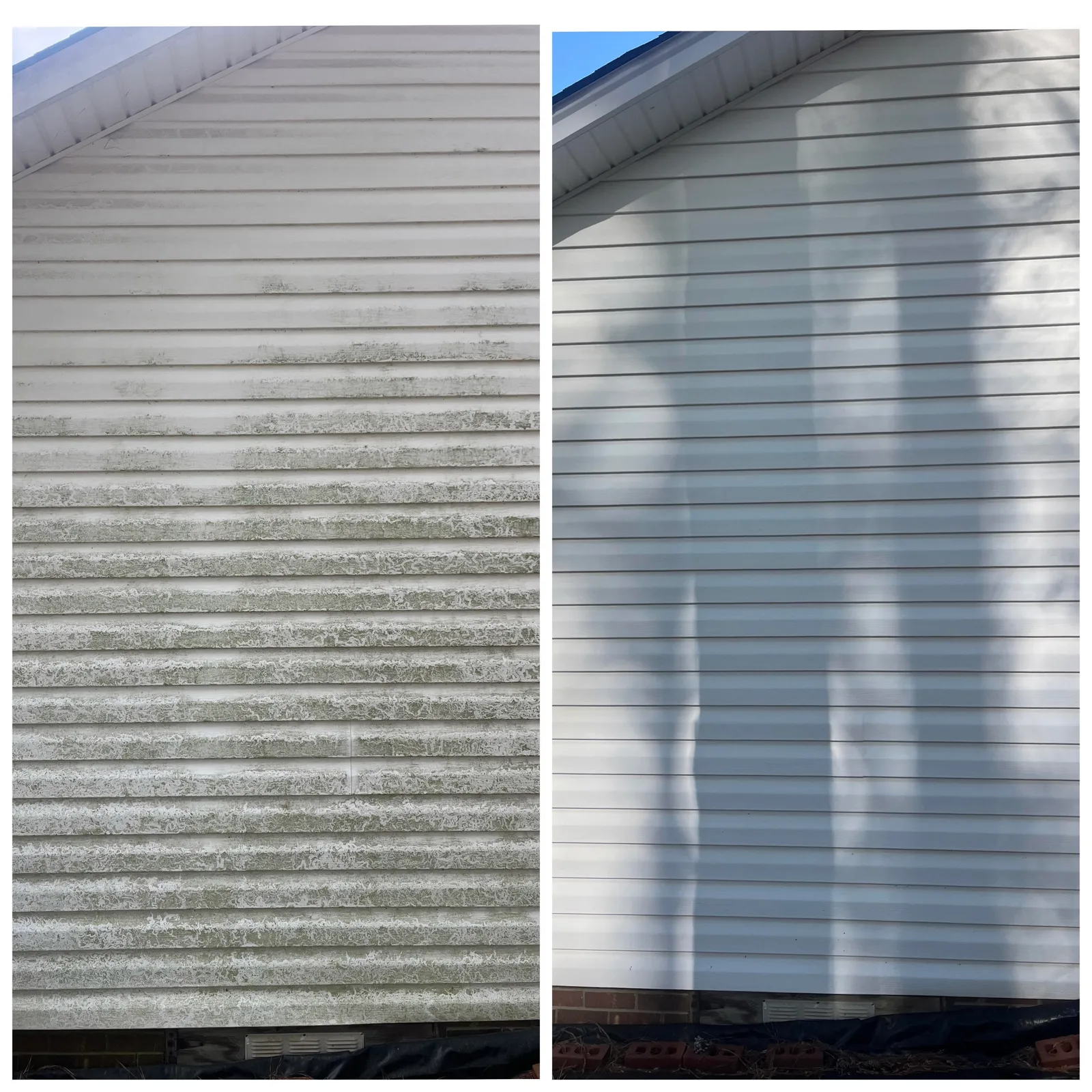 House Washing Before & After in Denver, NC & Lake Norman — Stand Out Exterior Cleaning