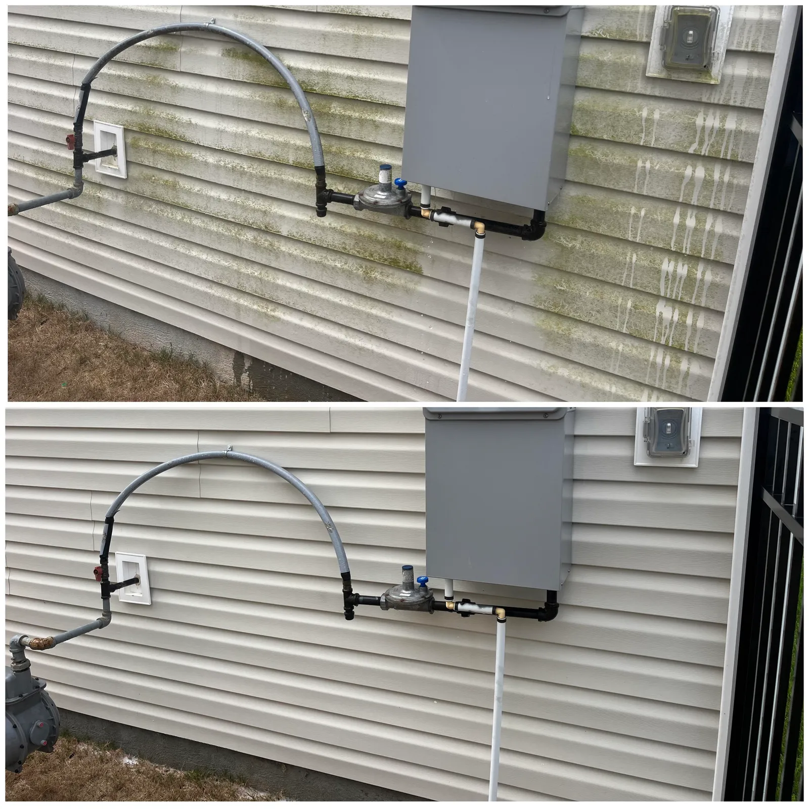 House Washing Before & After in Denver, NC & Lake Norman — Stand Out Exterior Cleaning