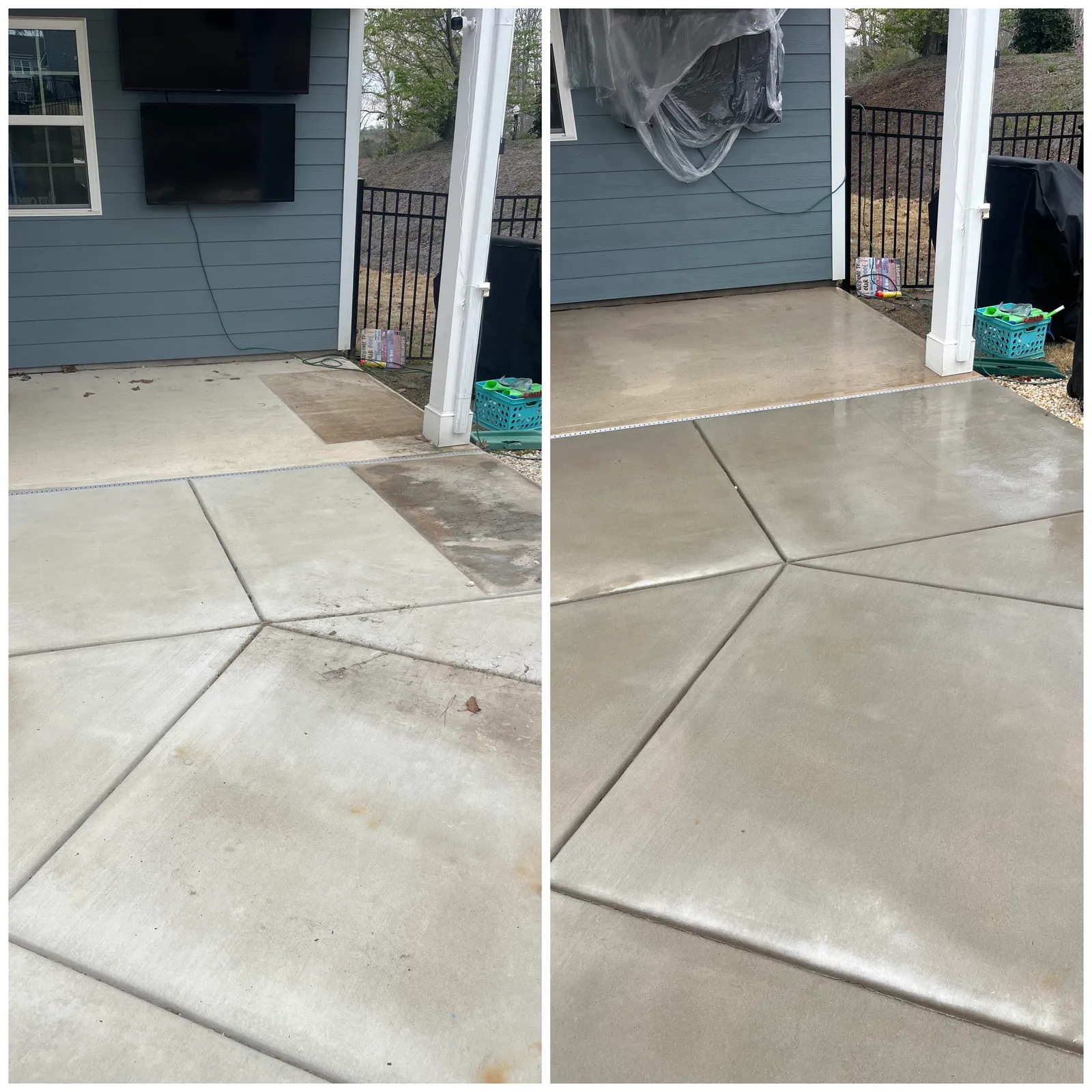 Paver Cleaning Before & After in Denver, NC & Lake Norman — Stand Out Exterior Cleaning