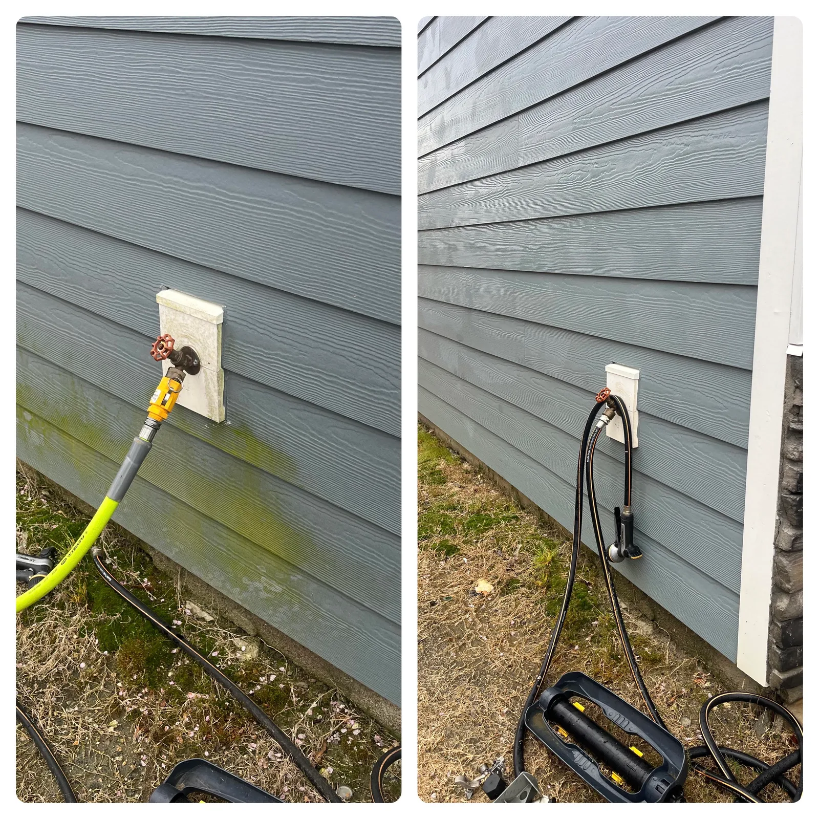 Driveway Cleaning Before & After in Denver, NC & Lake Norman — Stand Out Exterior Cleaning