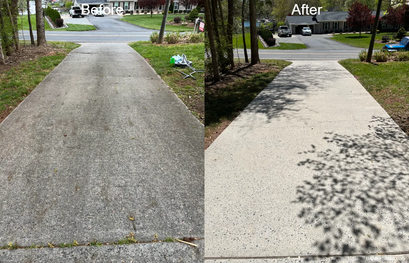 Before & After in Denver, NC & Lake Norman — Stand Out Exterior Cleaning