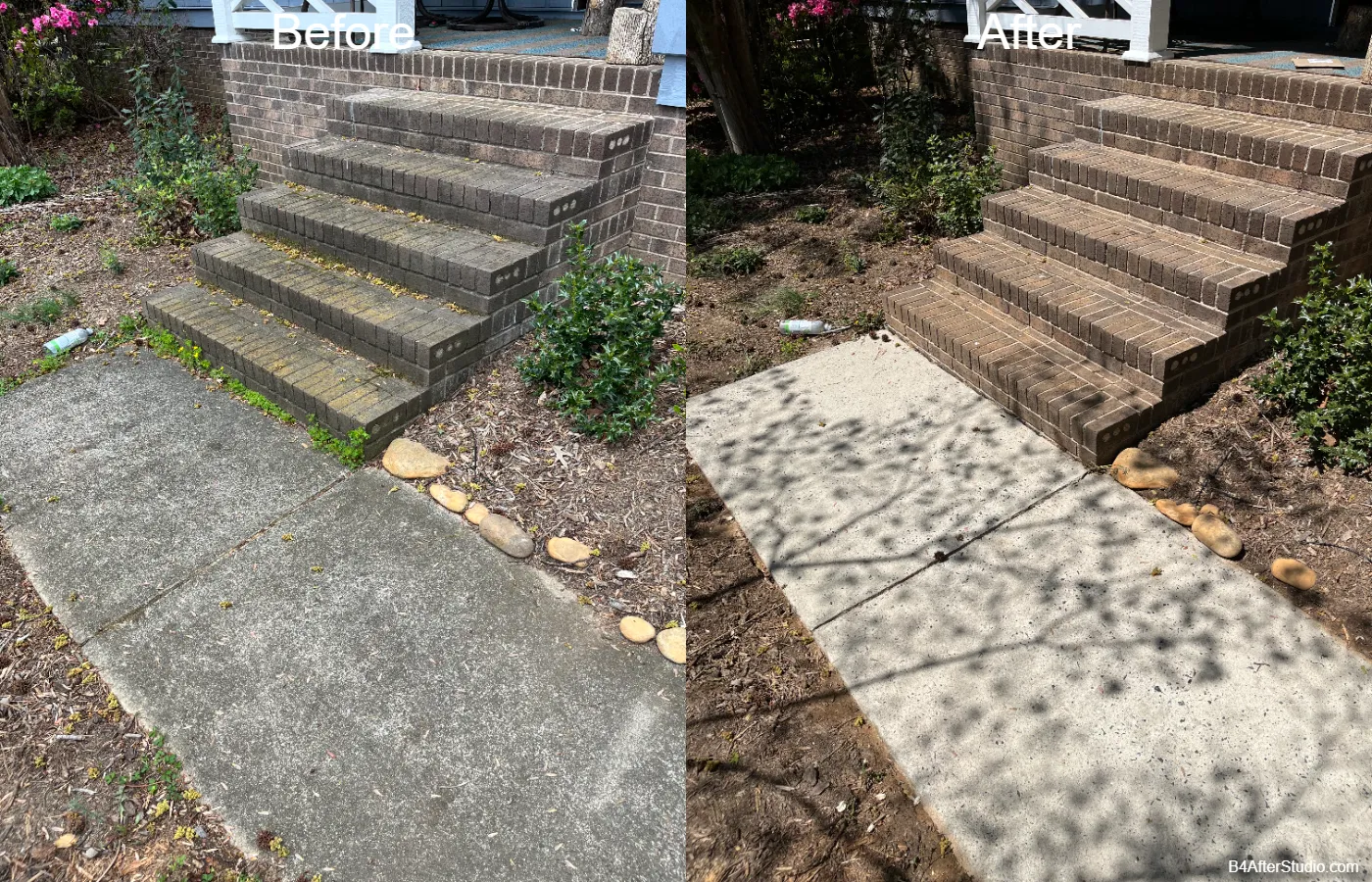 Before & After in Denver, NC & Lake Norman — Stand Out Exterior Cleaning