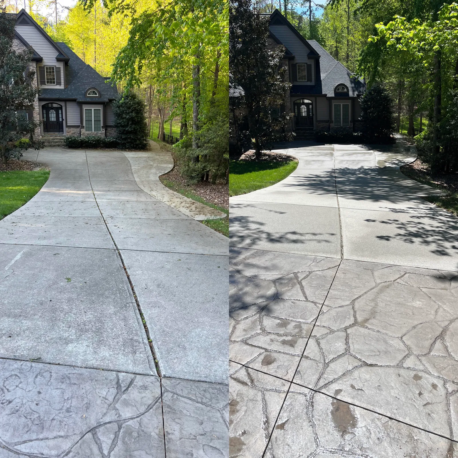 Before & After in Denver, NC & Lake Norman — Stand Out Exterior Cleaning