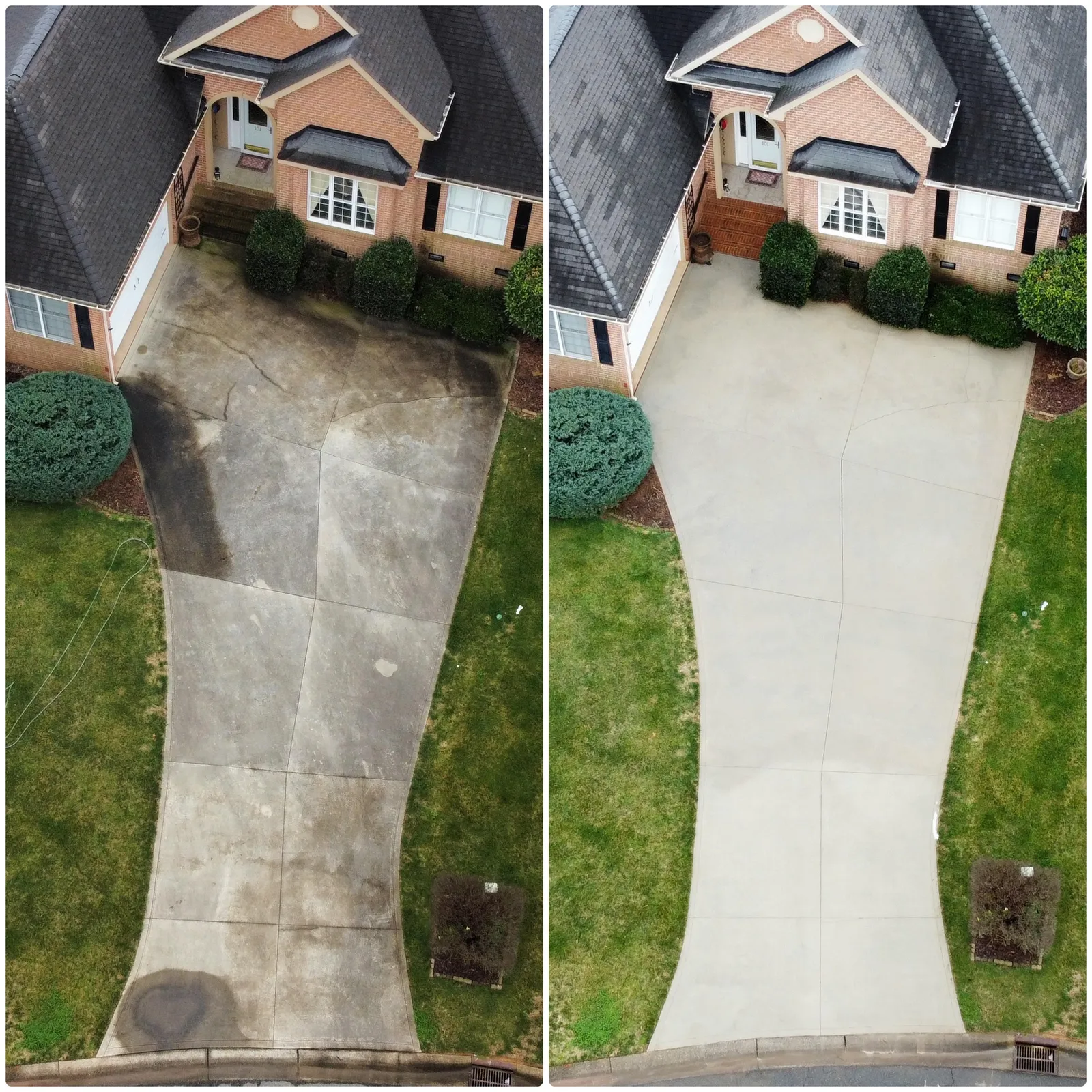 Driveway Before & After in Denver, NC & Lake Norman — Stand Out Exterior Cleaning