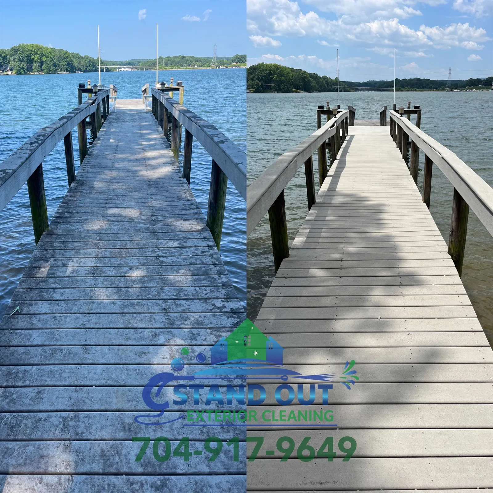 Before & After in Denver, NC & Lake Norman — Stand Out Exterior Cleaning