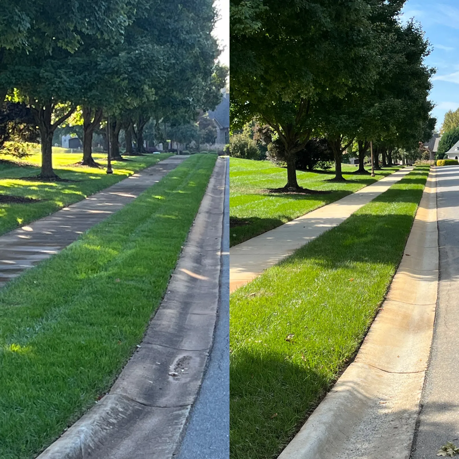 Driveway Cleaning Before & After in Denver, NC & Lake Norman — Stand Out Exterior Cleaning
