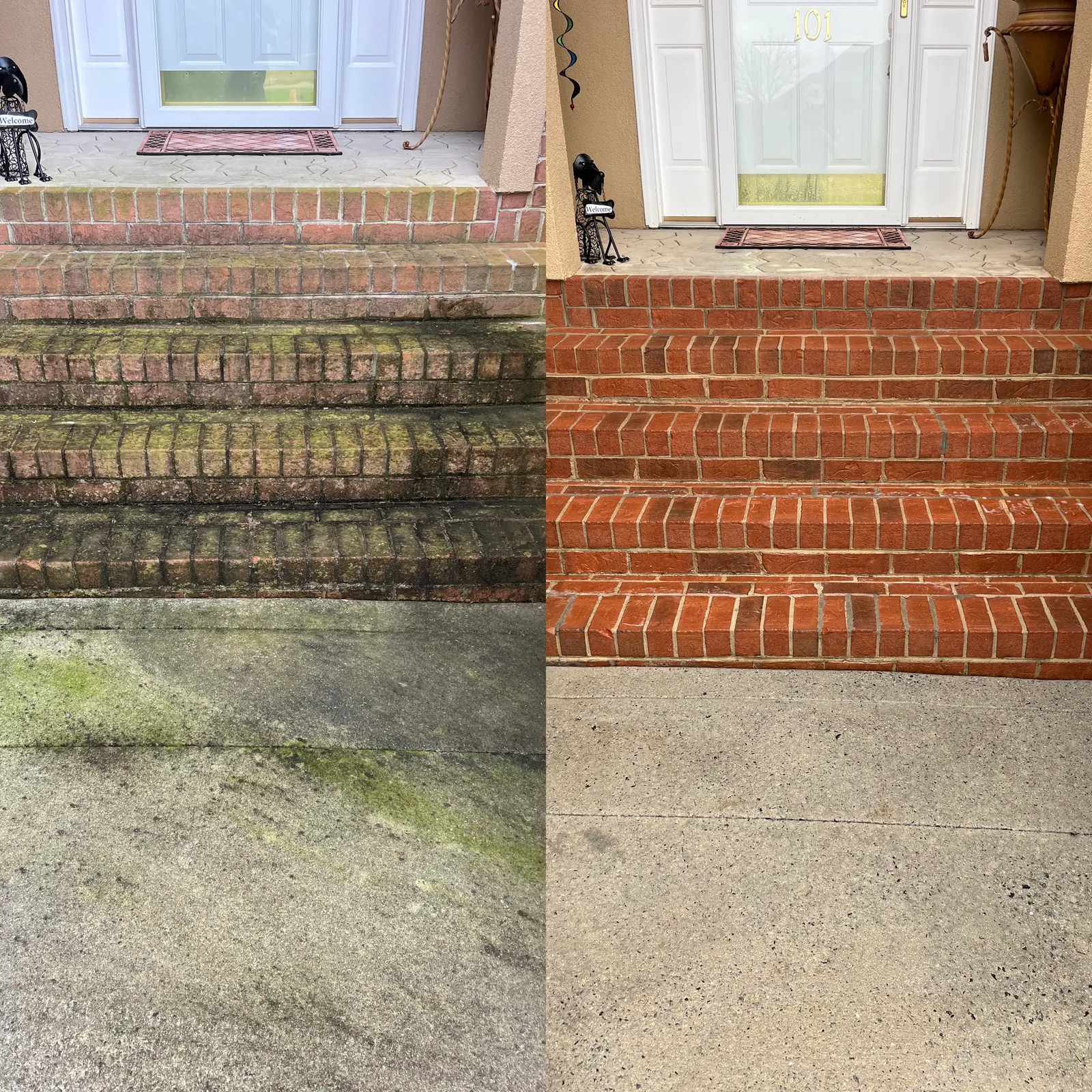 Paver Cleaning Before & After in Denver, NC & Lake Norman — Stand Out Exterior Cleaning