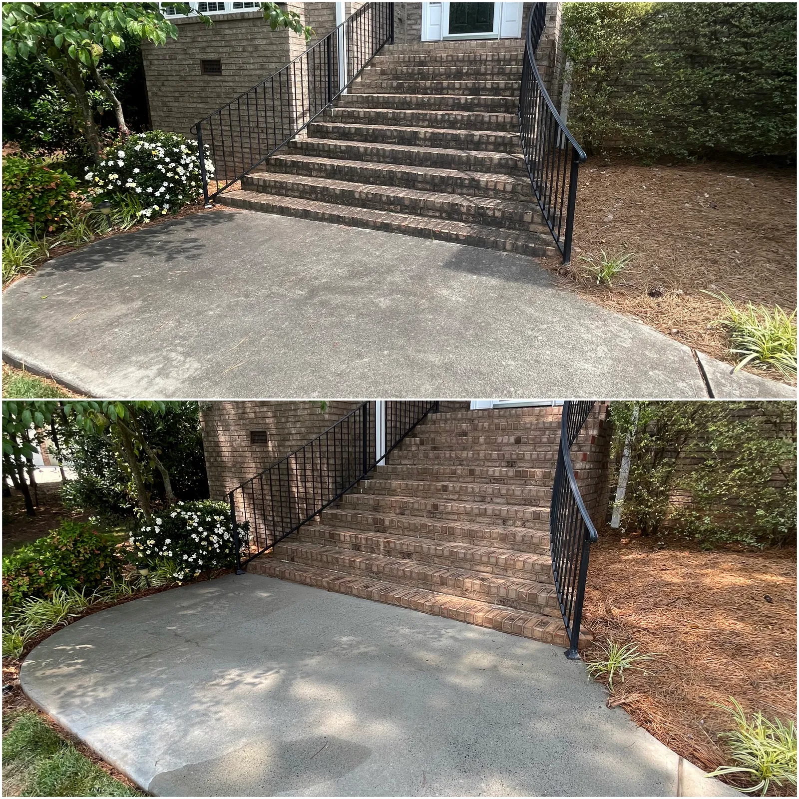 Roof Cleaning Before & After in Denver, NC & Lake Norman — Stand Out Exterior Cleaning