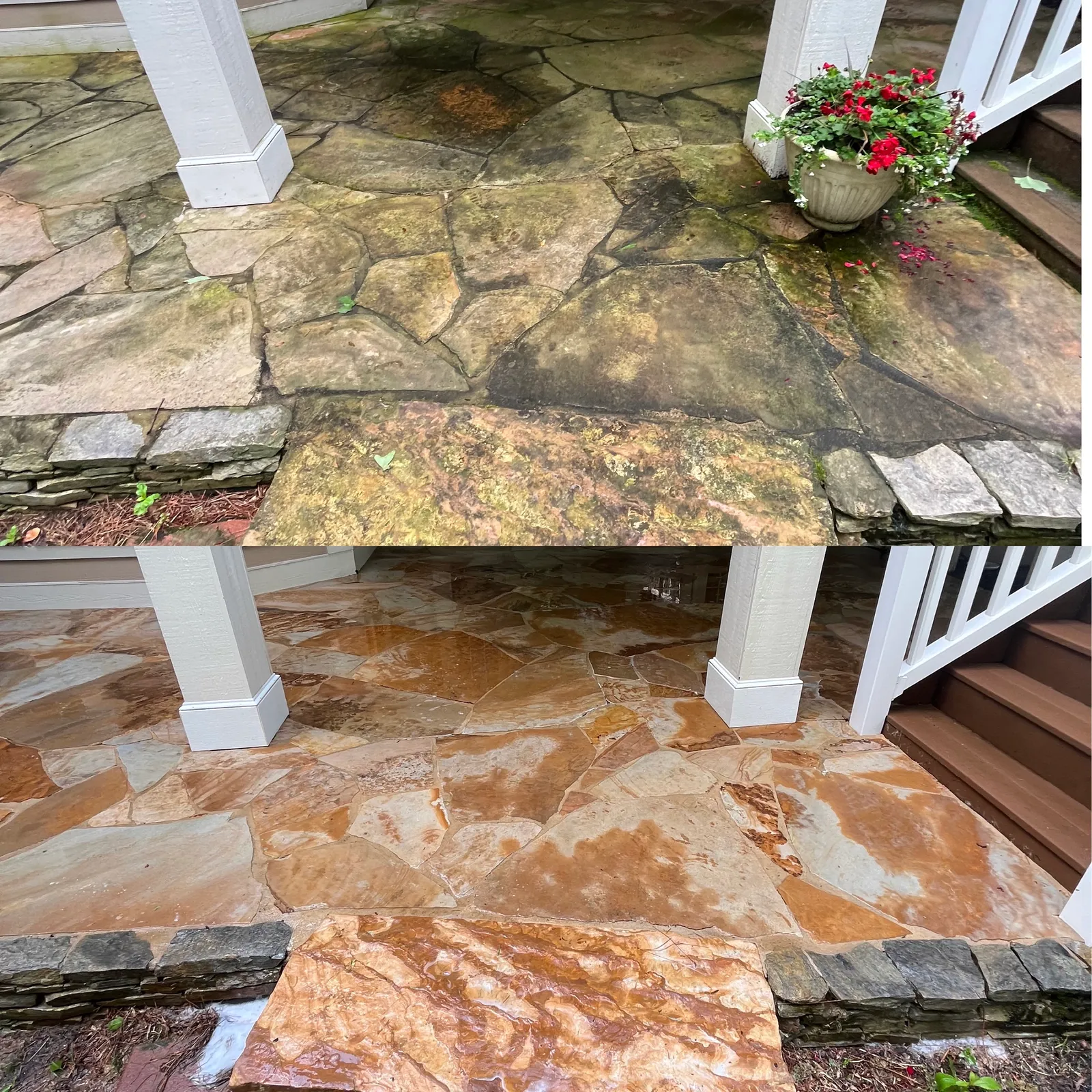 Gutter Cleaning Before & After in Denver, NC & Lake Norman — Stand Out Exterior Cleaning