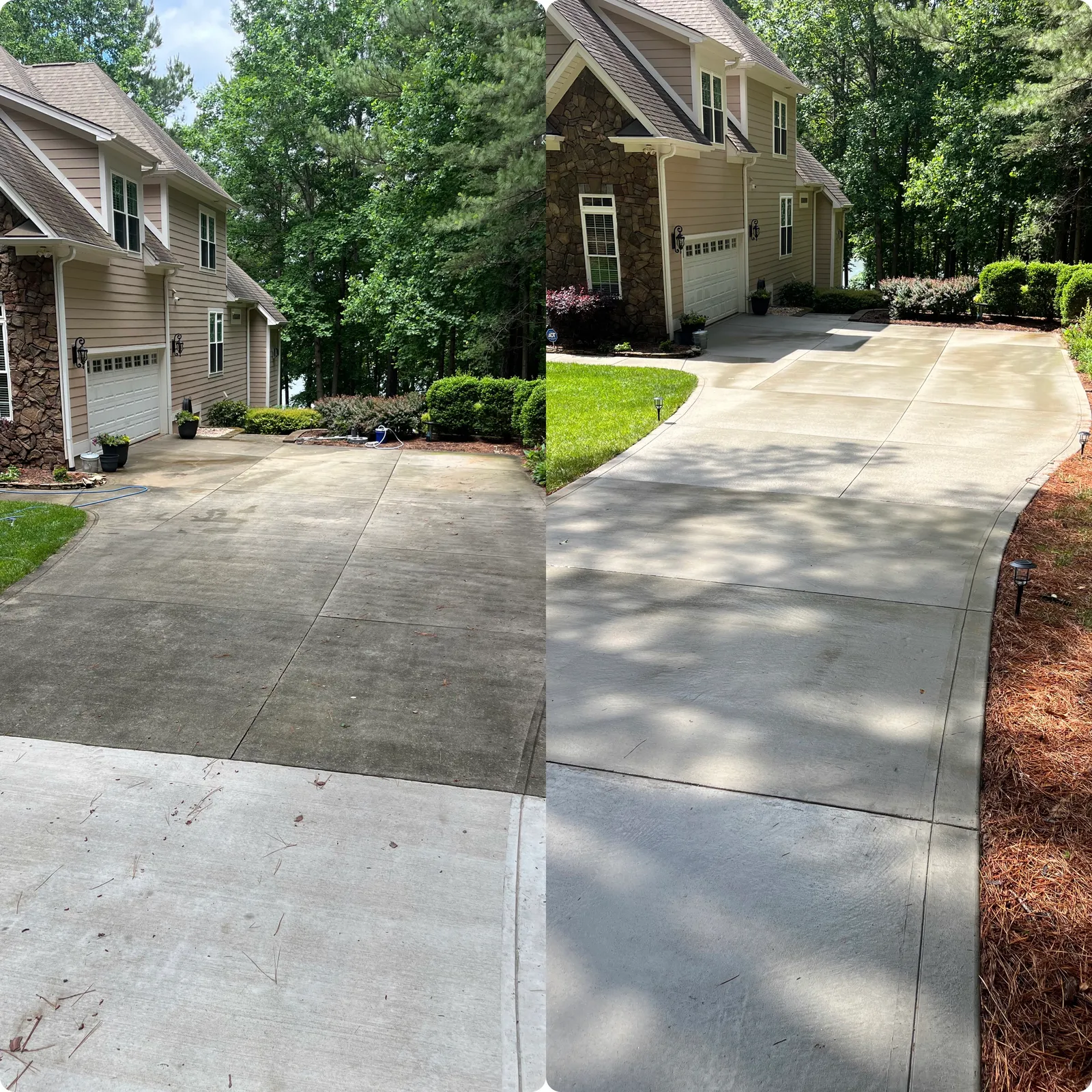 Gutter Cleaning Before & After in Denver, NC & Lake Norman — Stand Out Exterior Cleaning