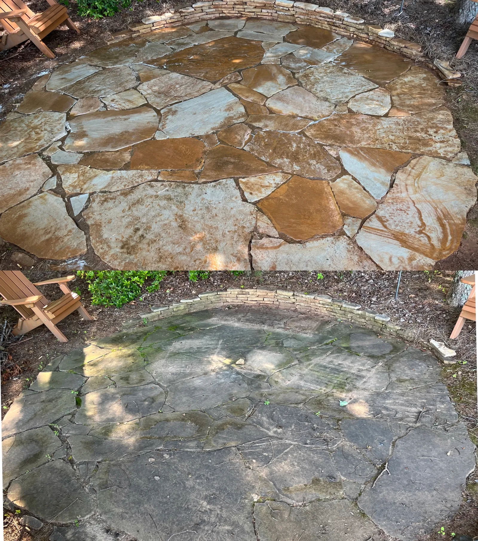 Driveway Cleaning Before & After in Denver, NC & Lake Norman — Stand Out Exterior Cleaning