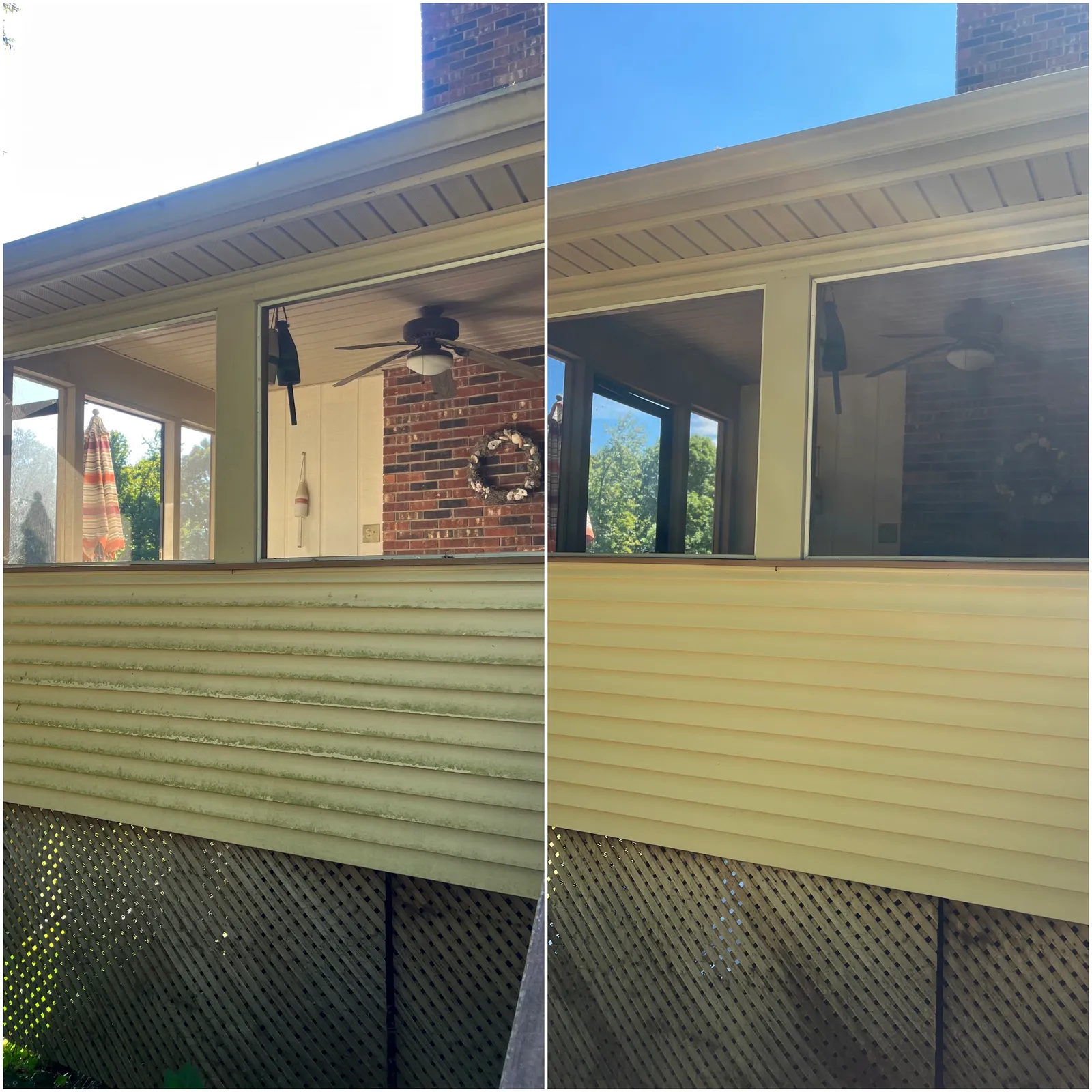 Driveway Cleaning Before & After in Denver, NC & Lake Norman — Stand Out Exterior Cleaning