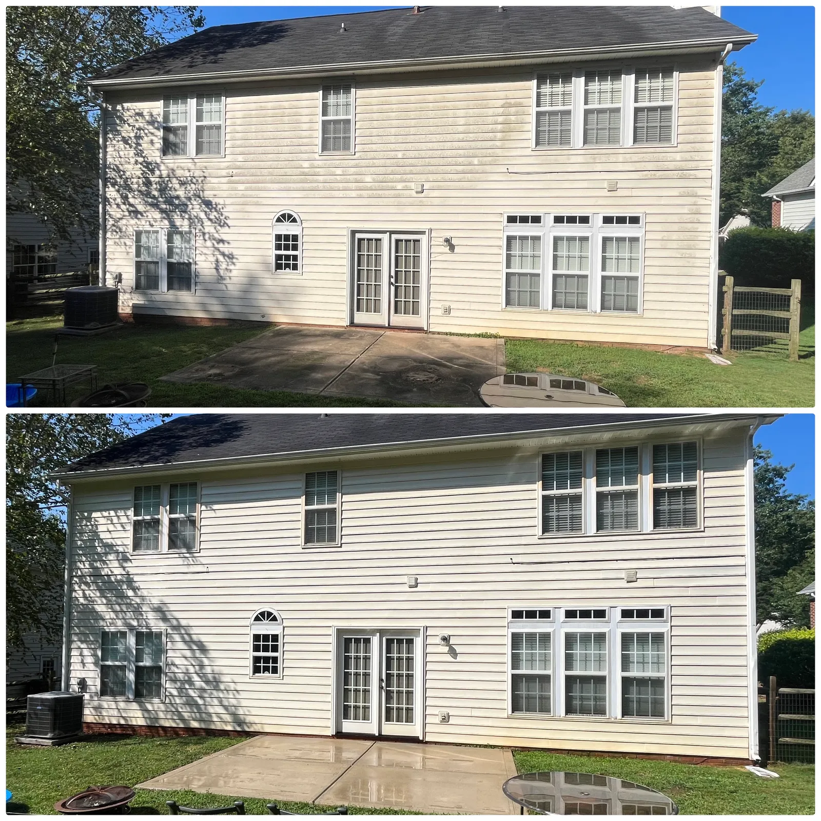 House Washing Before & After in Denver, NC & Lake Norman — Stand Out Exterior Cleaning
