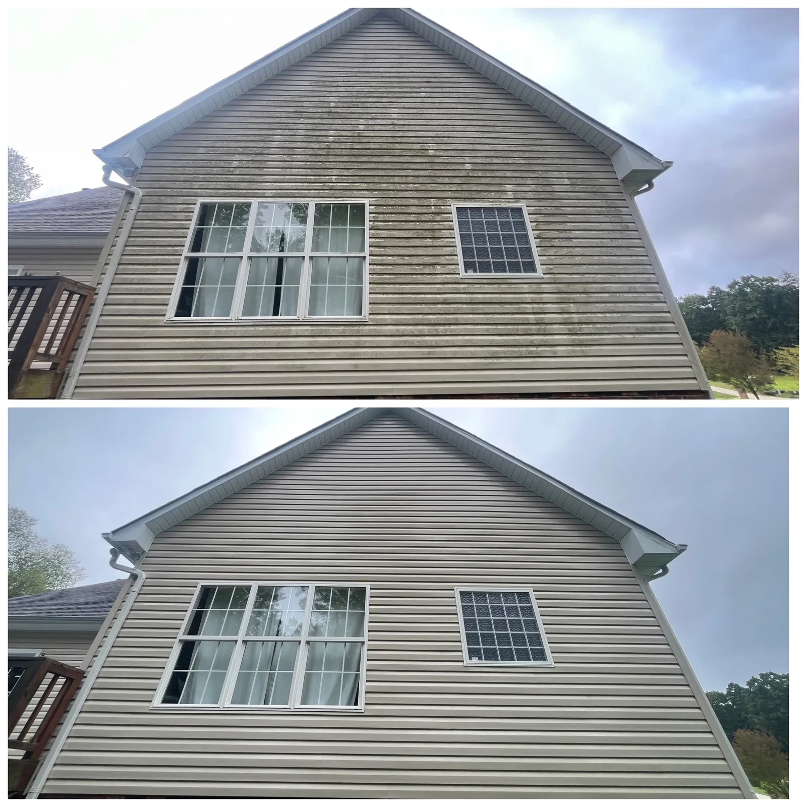 Driveway Cleaning Before & After in Denver, NC & Lake Norman — Stand Out Exterior Cleaning