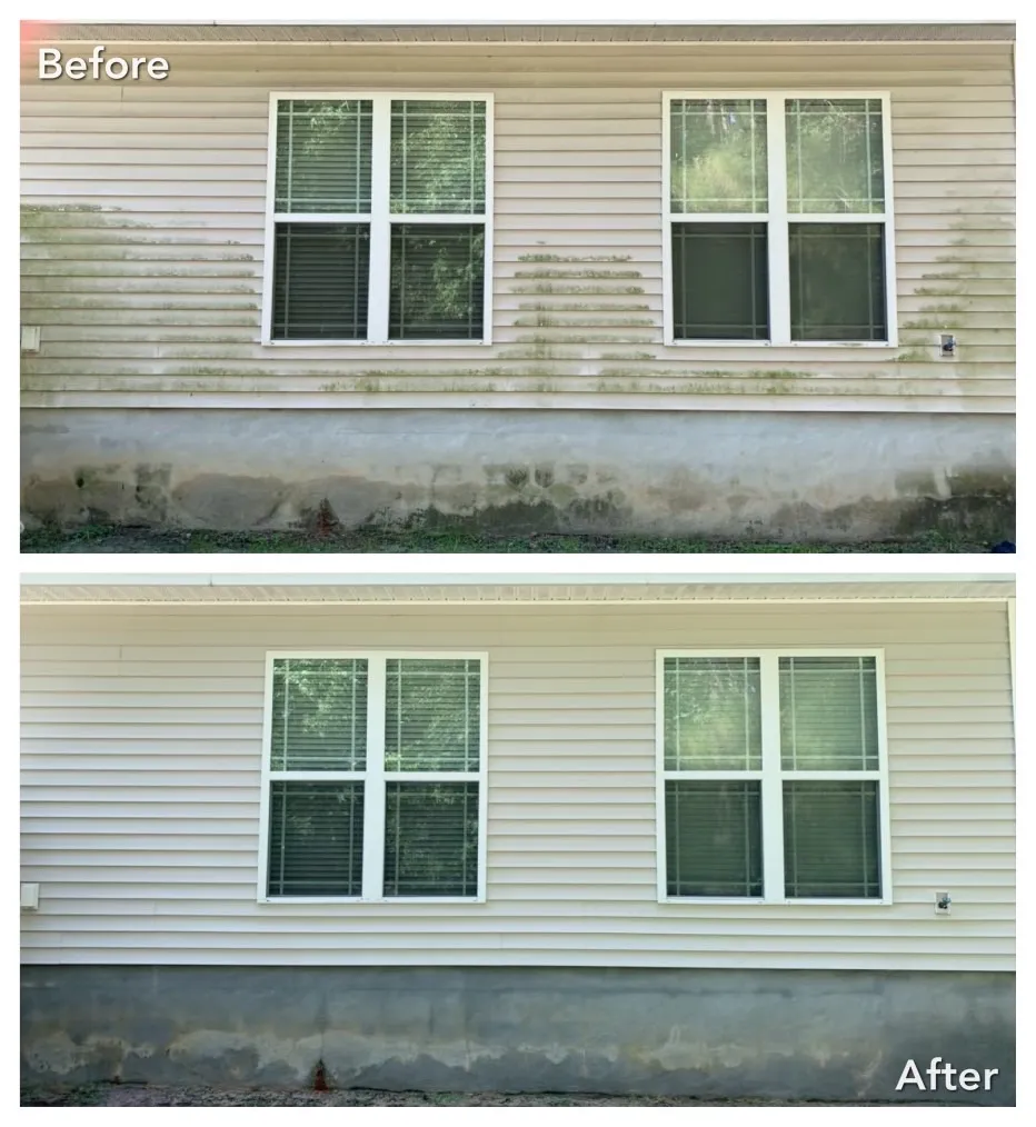 House Washing Before & After in Denver, NC & Lake Norman — Stand Out Exterior Cleaning