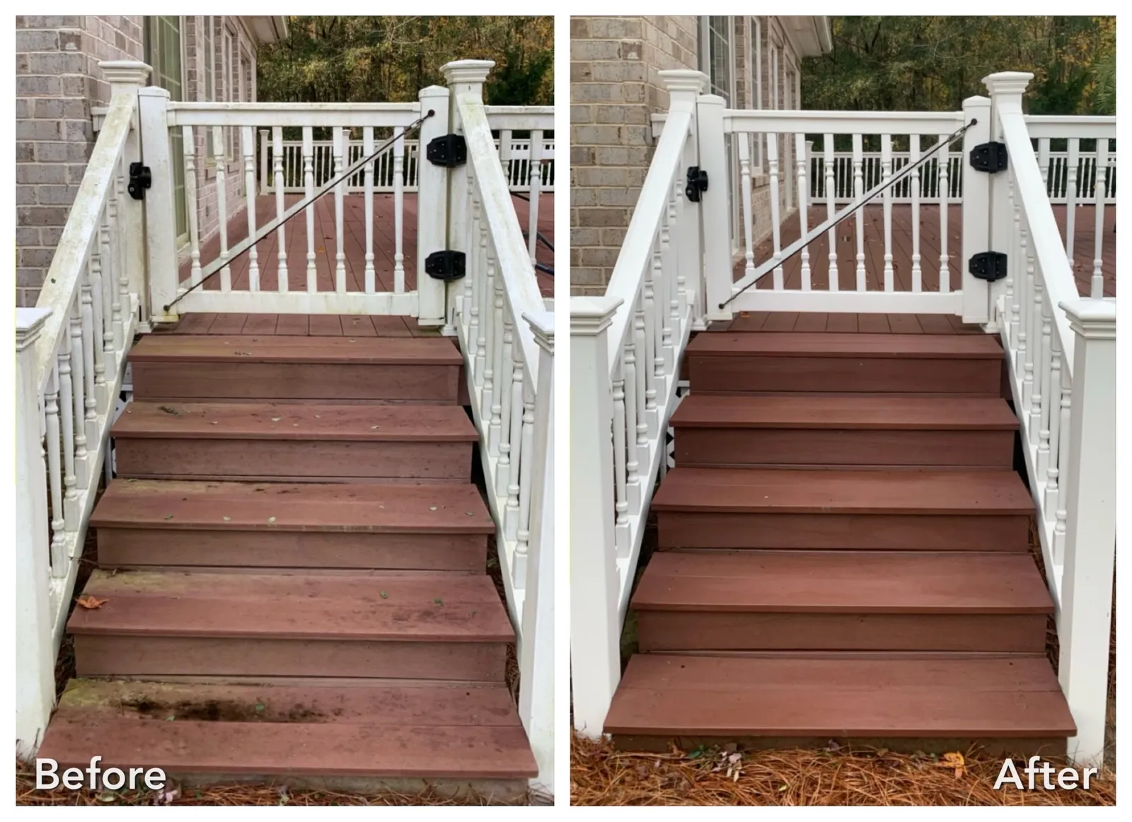 Driveway Cleaning Before & After in Denver, NC & Lake Norman — Stand Out Exterior Cleaning