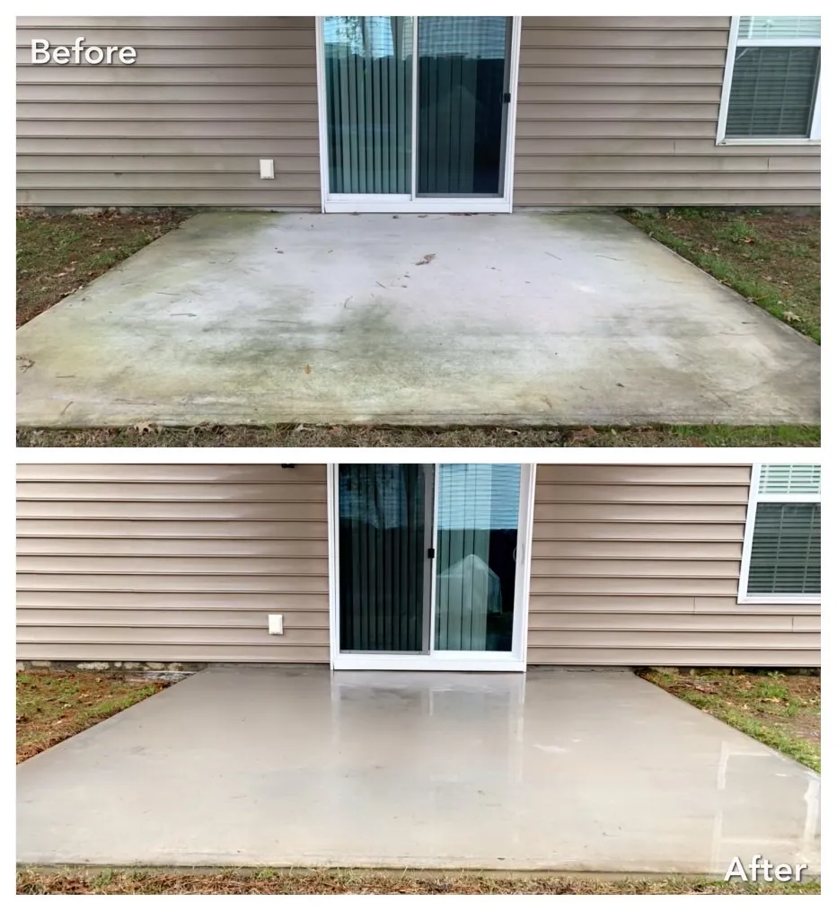 Driveway Cleaning Before & After in Denver, NC & Lake Norman — Stand Out Exterior Cleaning