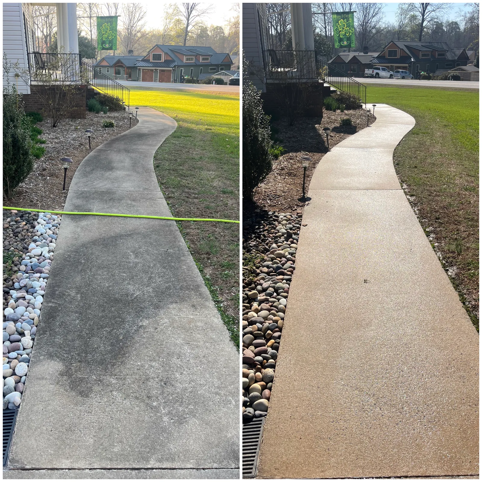 Paver Cleaning Before & After in Denver, NC & Lake Norman — Stand Out Exterior Cleaning