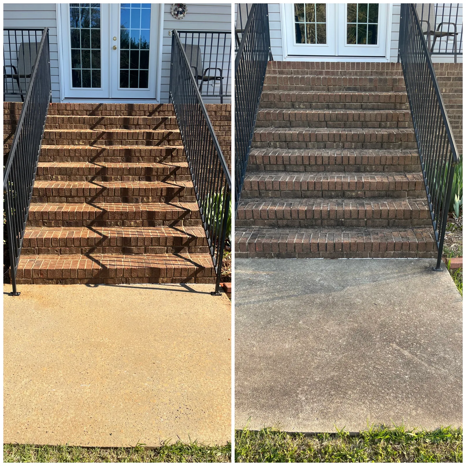 Paver Cleaning Before & After in Denver, NC & Lake Norman — Stand Out Exterior Cleaning