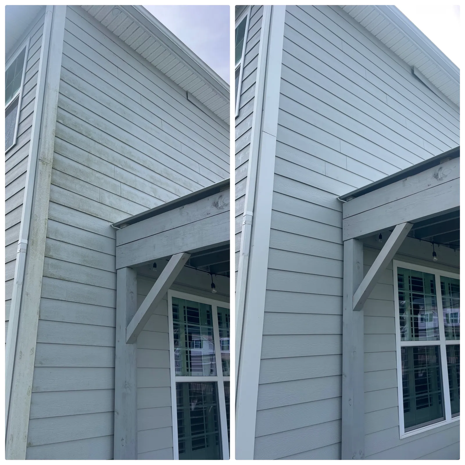 Driveway Cleaning Before & After in Denver, NC & Lake Norman — Stand Out Exterior Cleaning