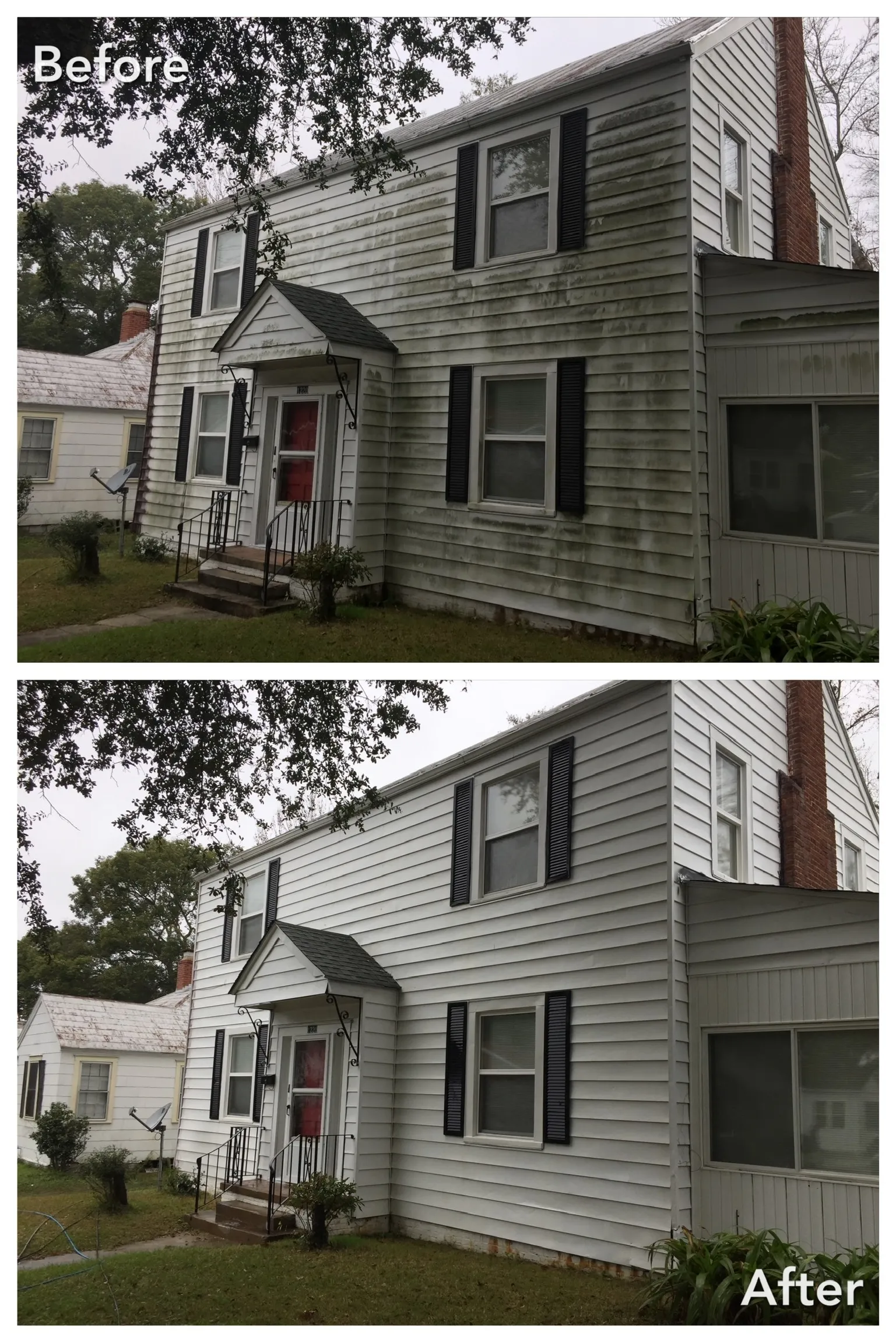 House Washing Before & After in Denver, NC & Lake Norman — Stand Out Exterior Cleaning