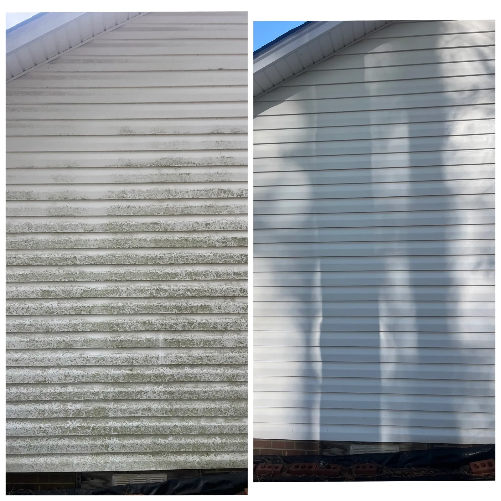 House Washing Before & After in Denver, NC & Lake Norman — Stand Out Exterior Cleaning