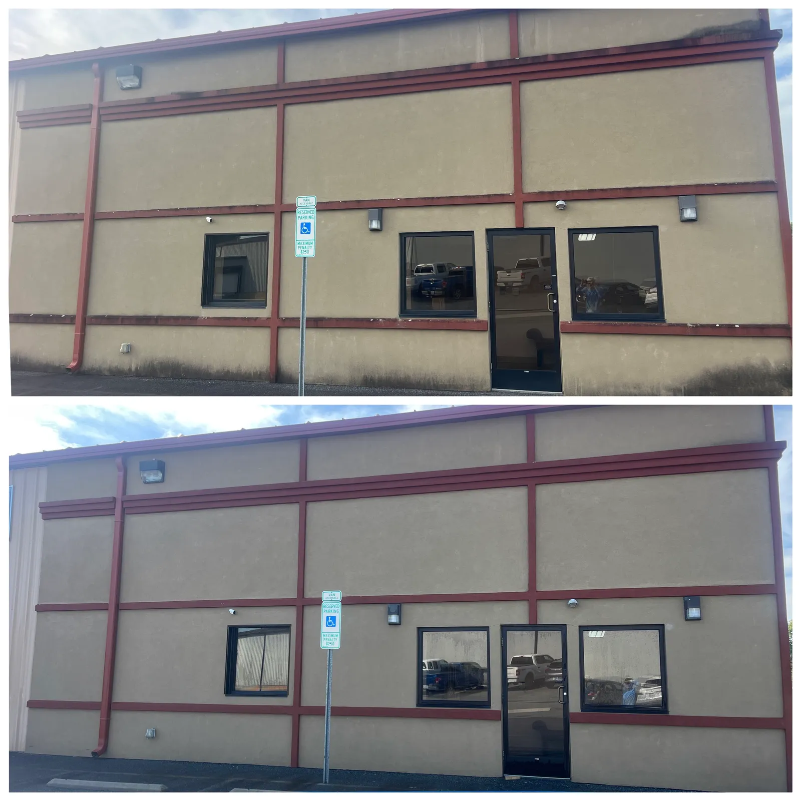 Commercial Cleaning Before & After in Denver, NC & Lake Norman — Stand Out Exterior Cleaning