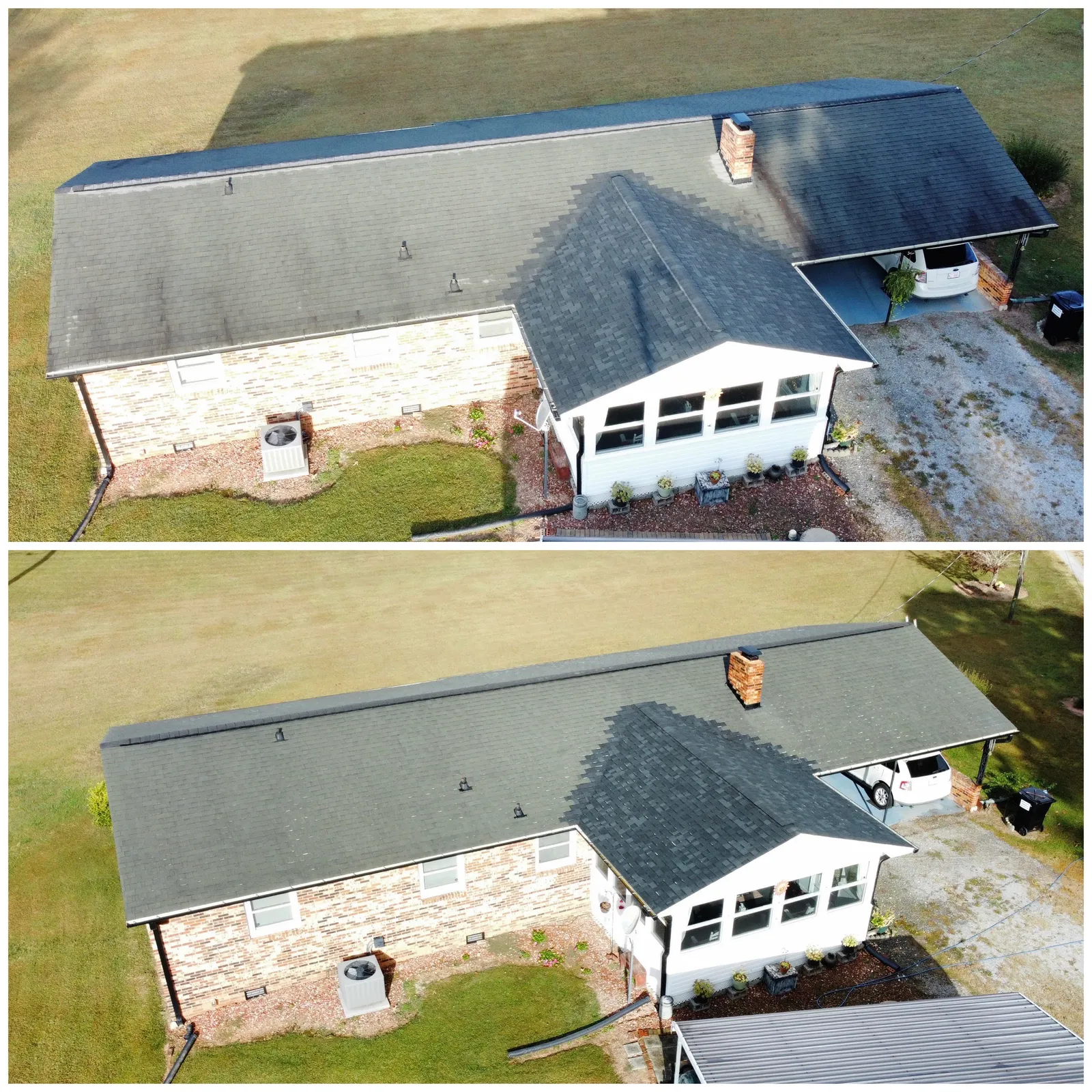 Exterior Cleaning Before & After in Denver, NC & Lake Norman — Stand Out Exterior Cleaning