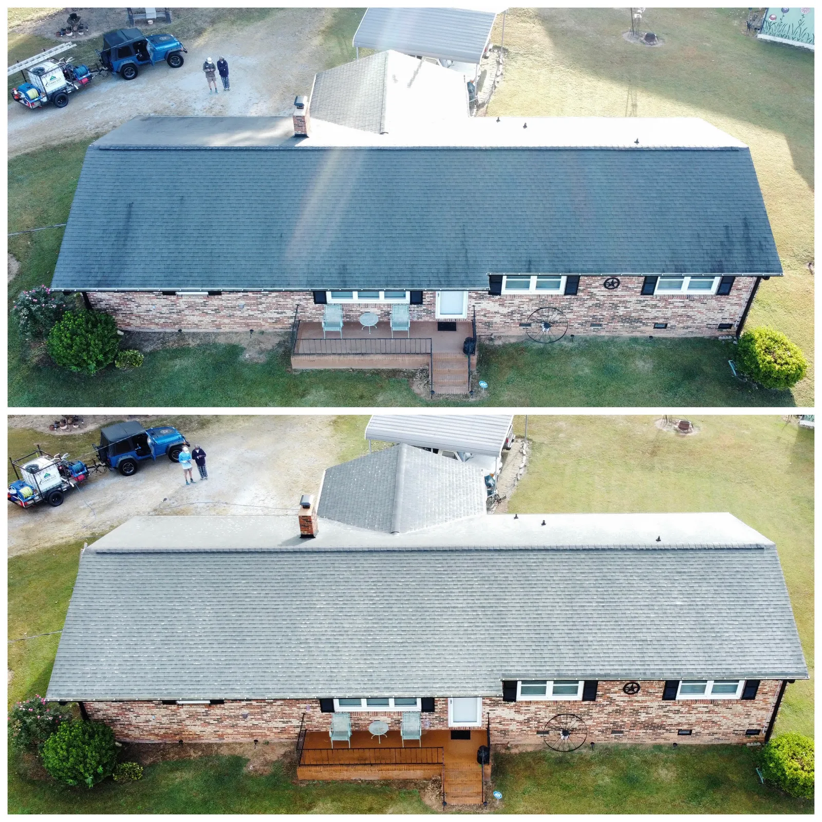 Exterior Cleaning Before & After in Denver, NC & Lake Norman — Stand Out Exterior Cleaning